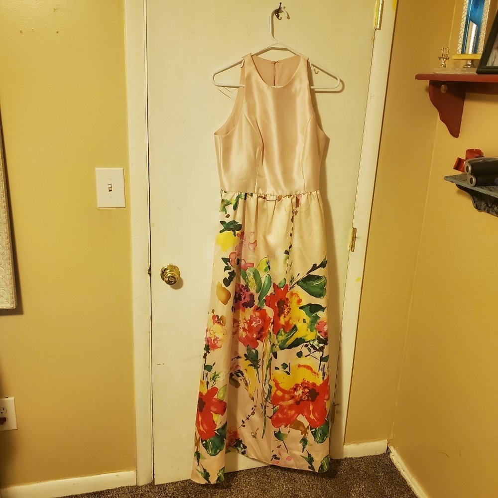 Pink Floor Length Gown